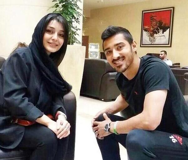 عکس ساره بیات با همسر واقعیش