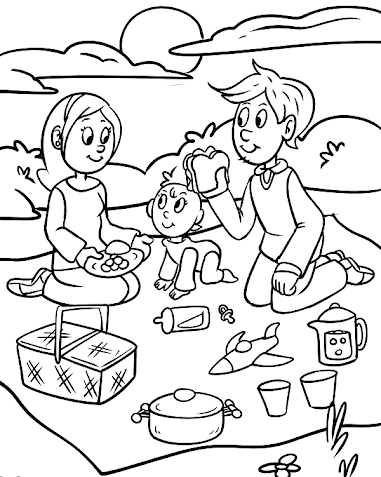 عکس ایده نقاشی خانواده