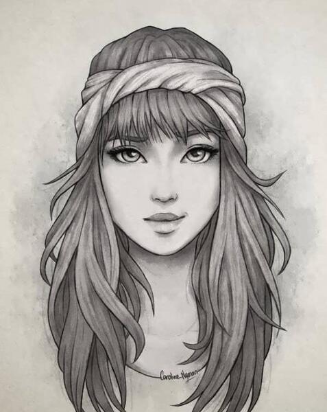 عکس ایده برای نقاشی ساده دخترانه