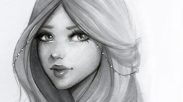 عکس نقاشی صورت فانتزی