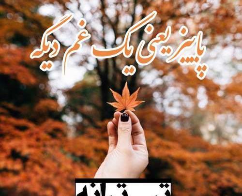 عکس نوشته پاییز یعنی یک غم دیگه