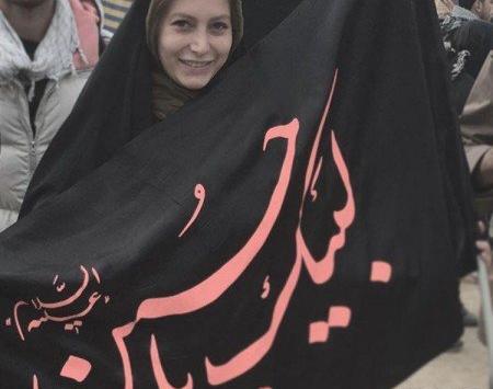عکس فریبا نادری در کربلا