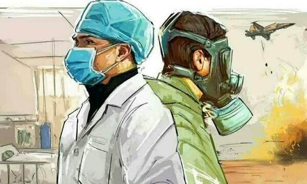 عکس ایده برای نقاشی مدافعان سلامت