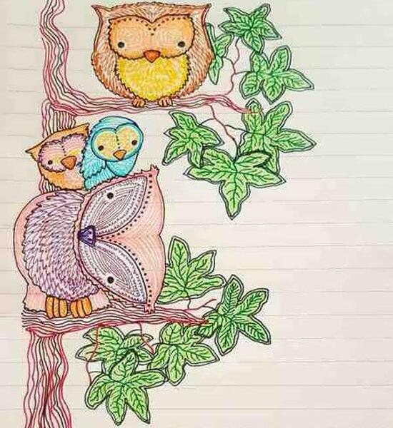 عکس ایده نقاشی برای حاشیه دفتر