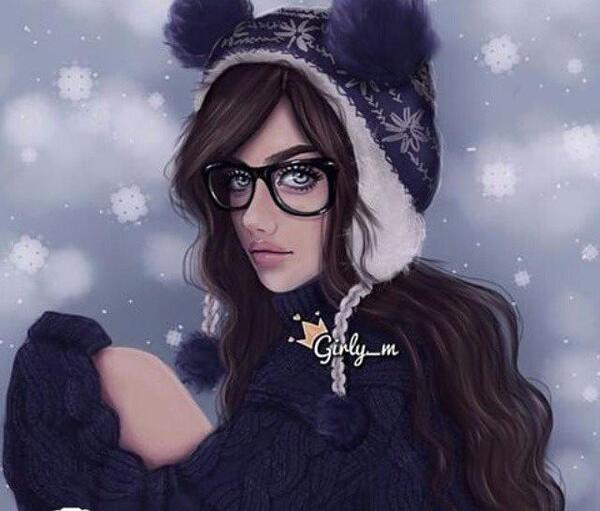 عکس دخترانه زیبا کارتونی