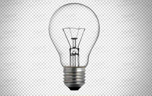 عکس لایه باز لامپ