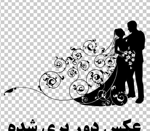 عکس وکتور عروس و داماد
