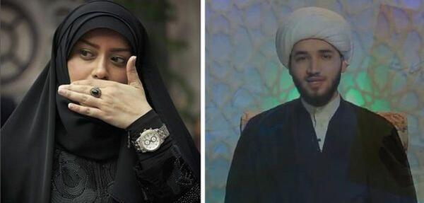 عکس الهام چرخنده با شوهر روحانیش