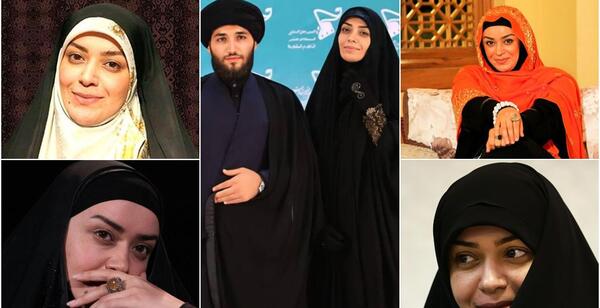 عکس الهام چرخنده با شوهر روحانیش