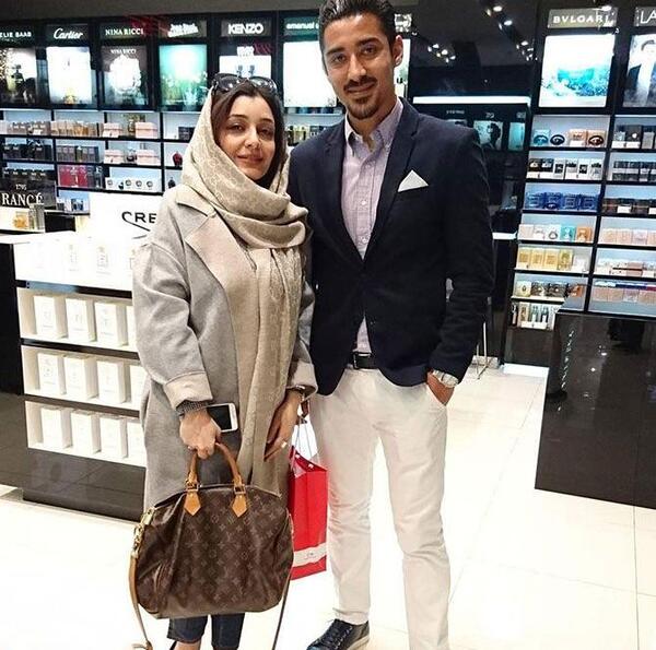 عکس ساره بیات به همراه همسرش