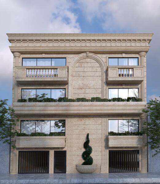 عکس تاج نمای رومی