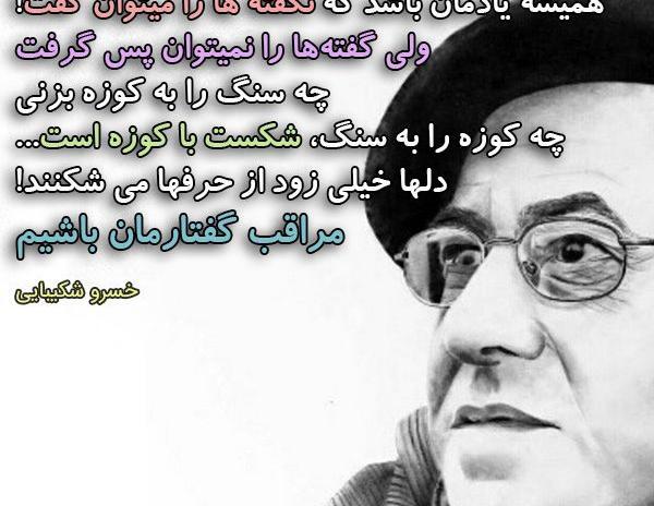عکس زیبای خسرو شکیبایی
