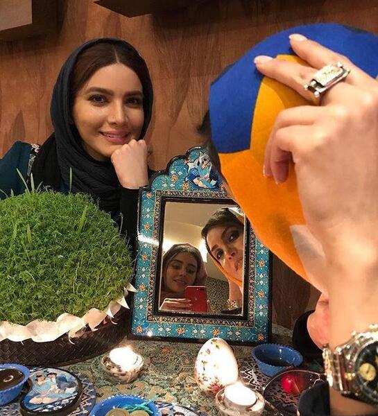 عکس های جدید بازیگران کنار سفره هفت سین