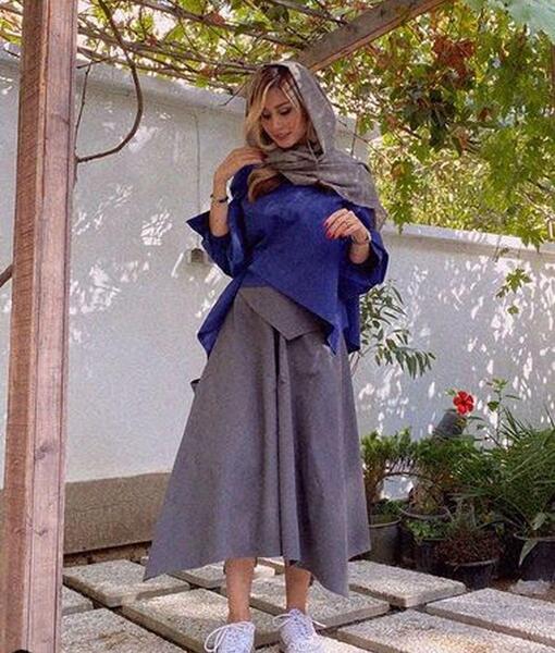عکس همسر شاهرخ استخری در لباس عروس