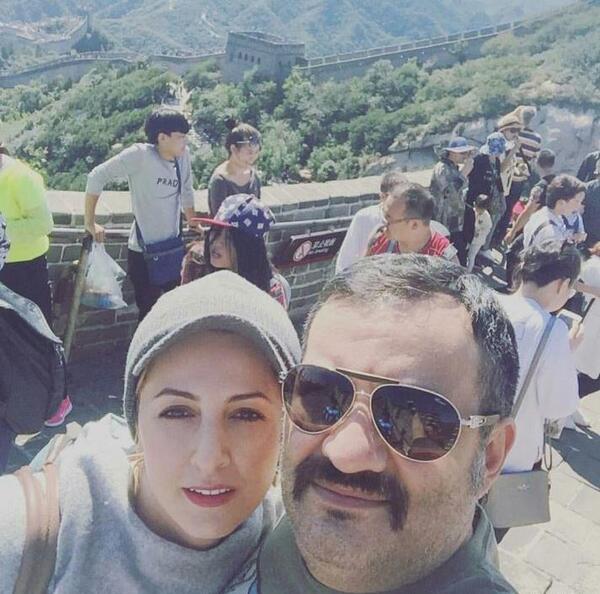 عکس جعفر دهقان با همسر