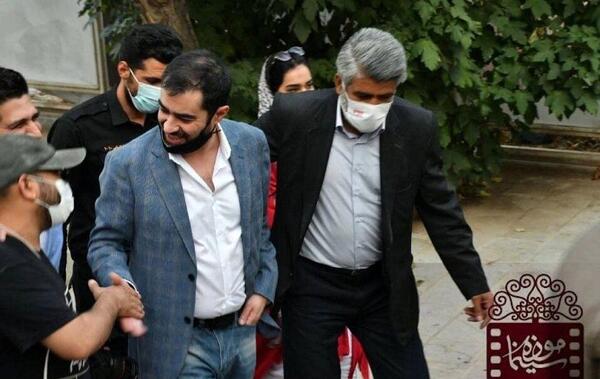 عکس روی ماسک شهاب حسینی