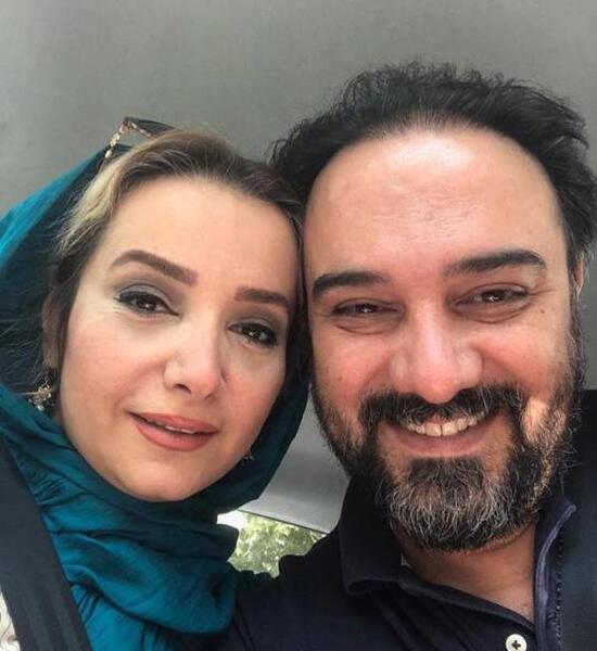 عکس از برزو ارجمند و همسرش
