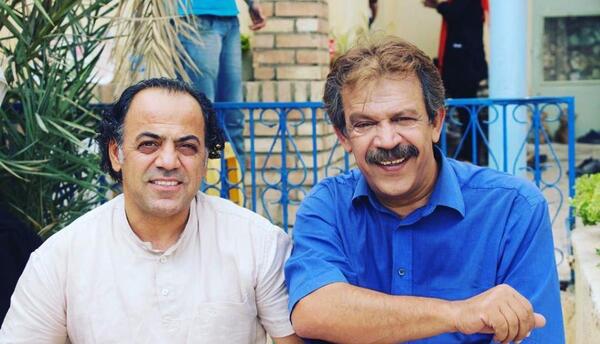 عکس حسن پورشیرازی و زنش