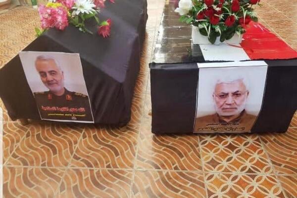 عکس سردار سلیمانی پس از شهادت
