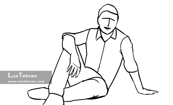 عکس ادم نشسته