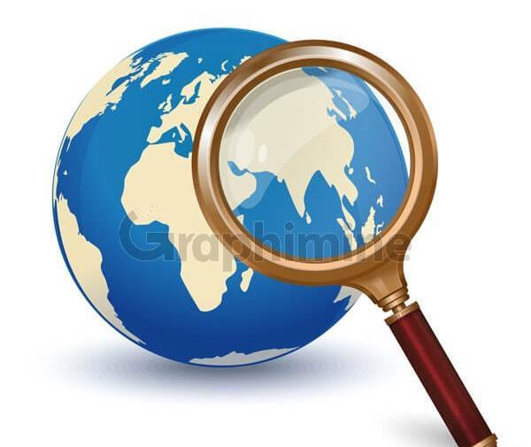 عکس دانلود وکتور ذره بین