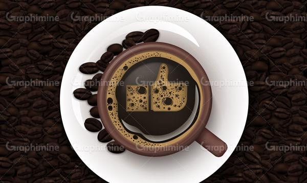 عکس دانلود وکتور فنجان قهوه