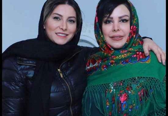 عکس فریبا نادری با کاپشن