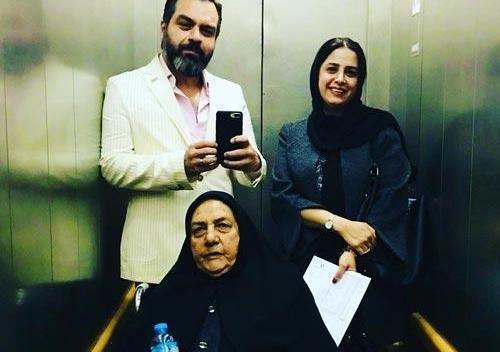 عکس بازیگر شهرام قائدی و همسرش