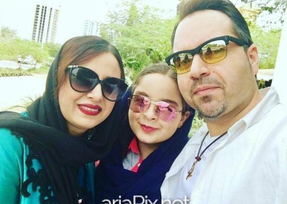 عکس بازیگر شهرام قائدی و همسرش