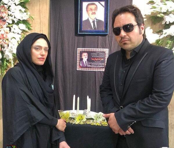 عکس بازیگر شهرام قائدی و همسرش