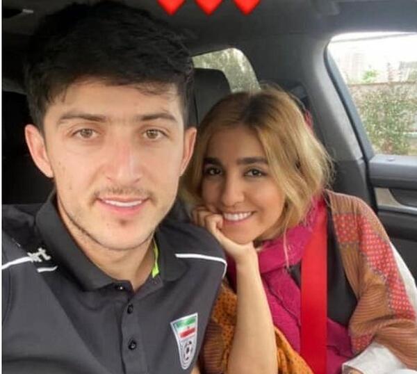 عکس سردار آزمون و همسرش