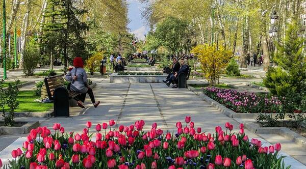 عکس پیاده روی در پارک