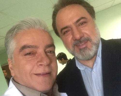 عکس بازیگر فرهاد قائمیان وهمسرش