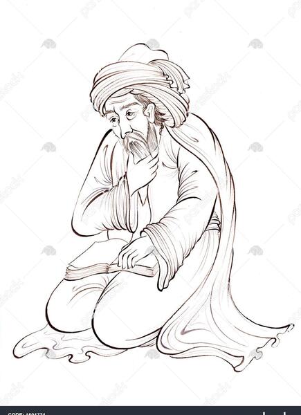 عکس نقاشی نشسته