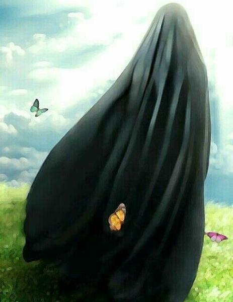 عکس خام دختر چادری