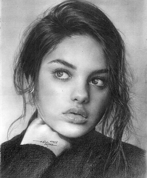 عکس نقاشی صورت طبیعی