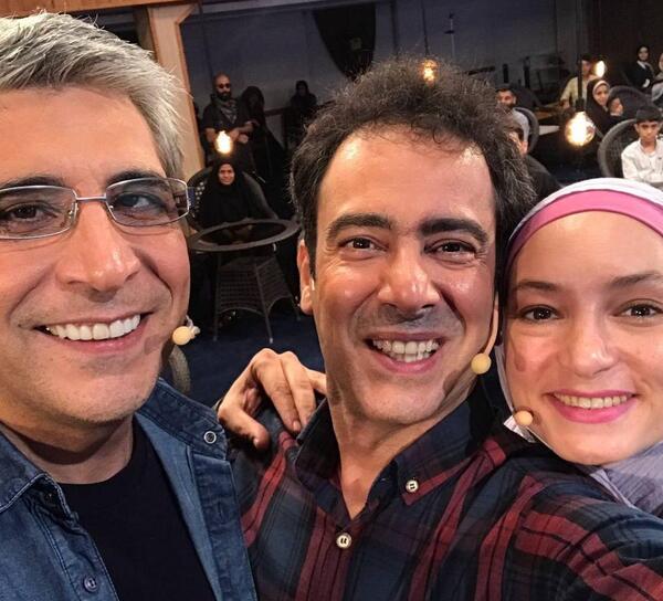 عکس پوپک گلدره با همسرش