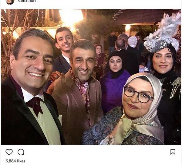 عکس سام نوری و همسرش