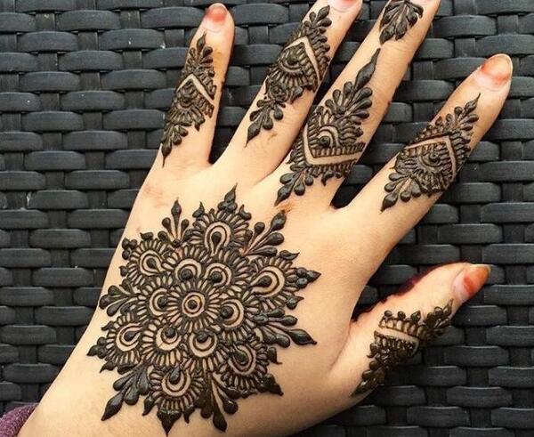 عکس مدل های حنا روی دست