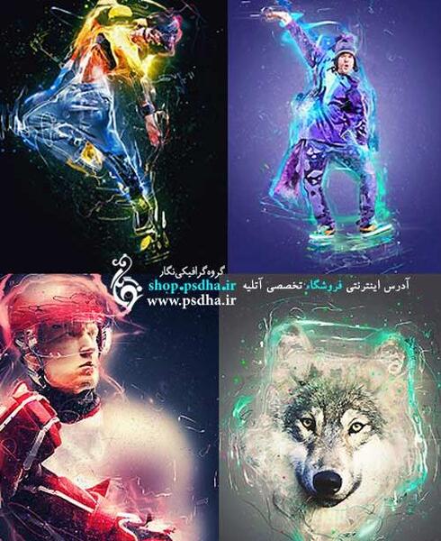 عکس فتوشاپ گرگ