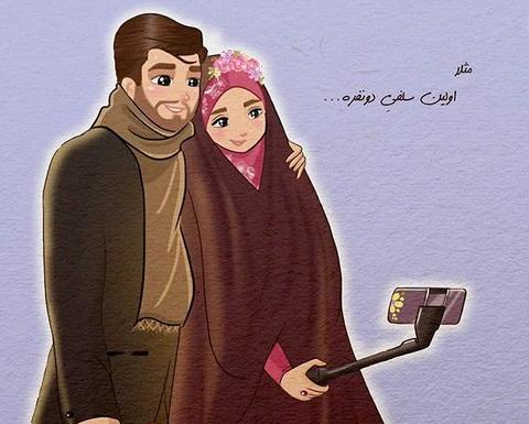 عکس پروفایل همسر کارتونی