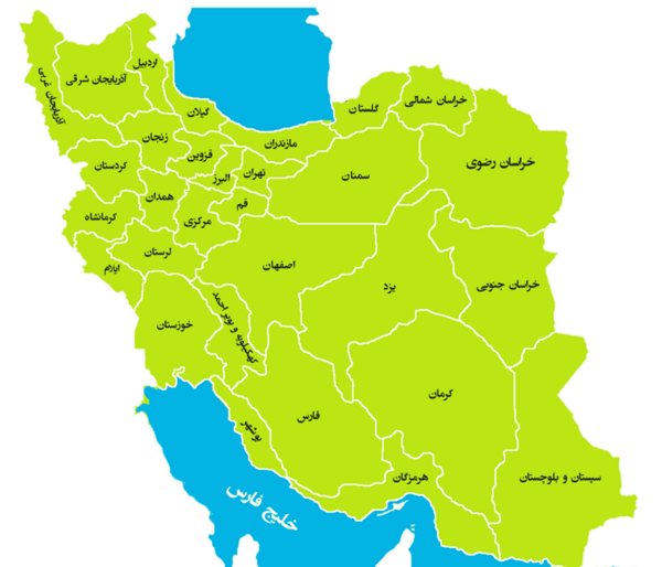 عکس وکتور نقشه ایران