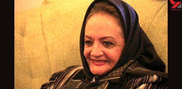 عکس شهلا ریاحی در خانه سالمندان