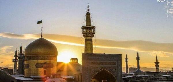 عکس طلوع خورشید در مشهد