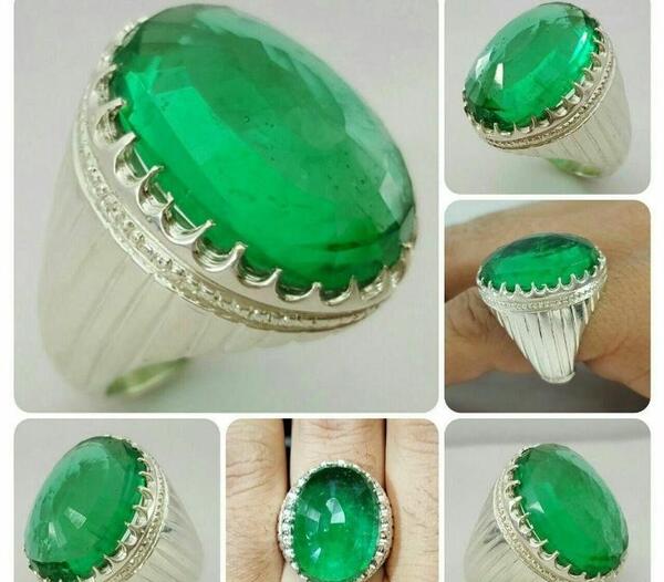 عکس انگشتر زمرد مردانه