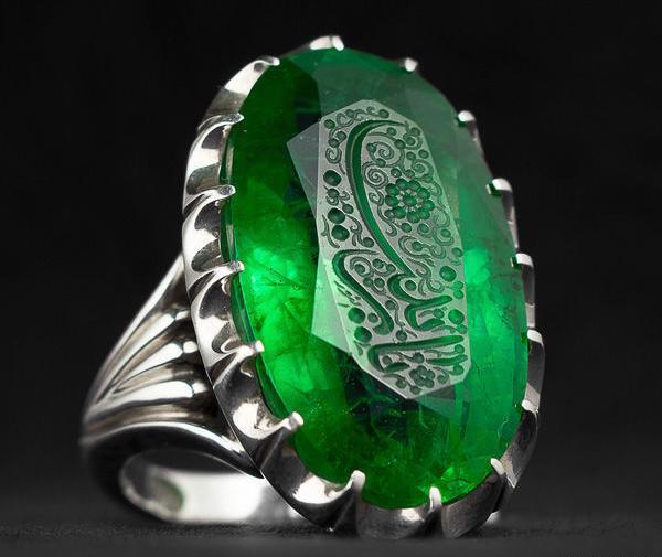 عکس انگشتر زمرد مردانه