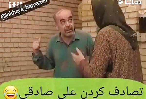 عکس تصادف علی صادقی