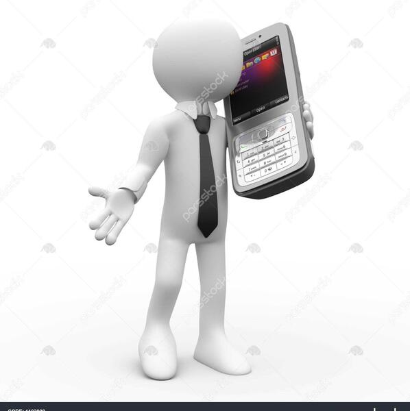 عکس تلفن ایستاده