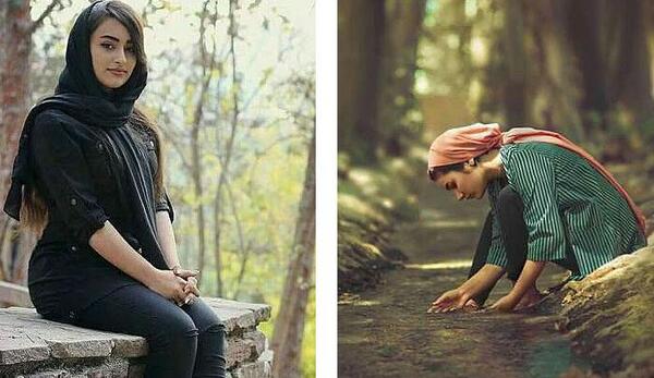 عکس ایستاده در طبیعت