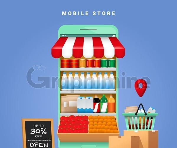 عکس دانلود وکتور فروشگاه